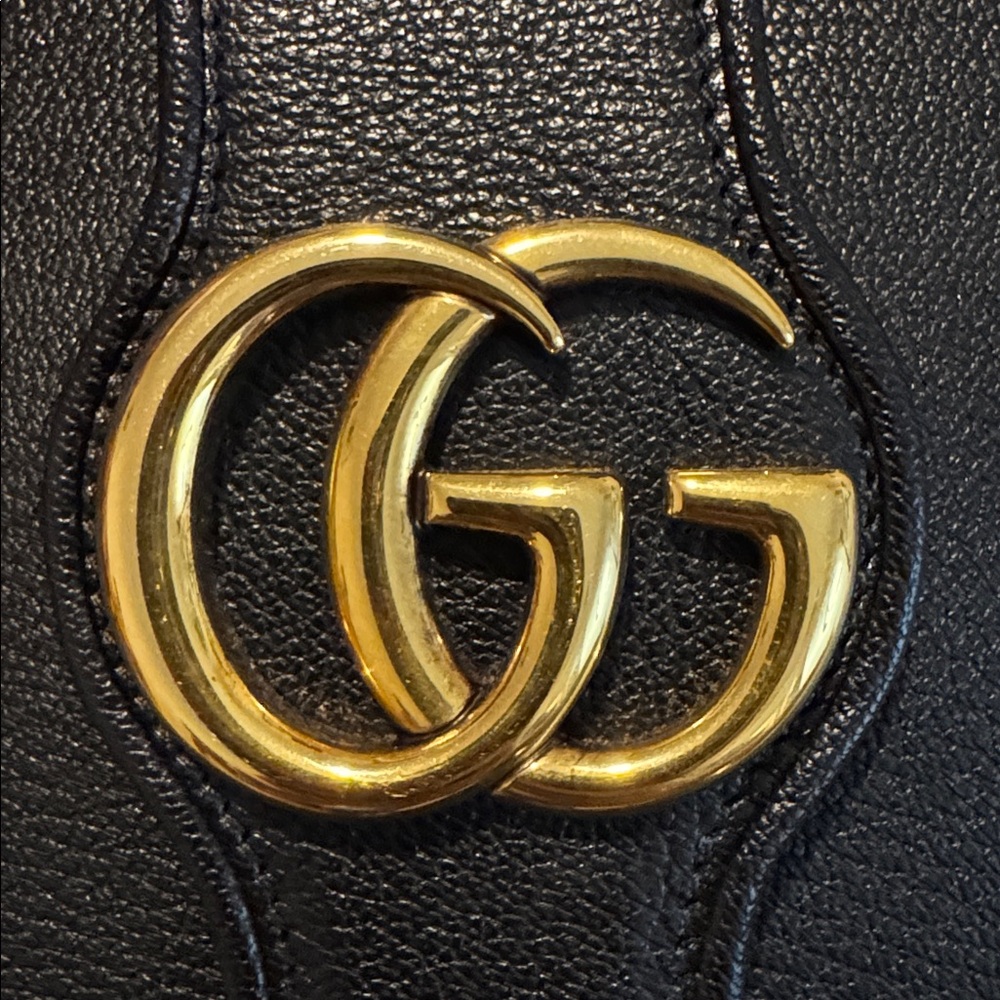 Gucci Aphrodite Medium Shoulder Bag – Black Goatskin Leather - Picture 16 of 16